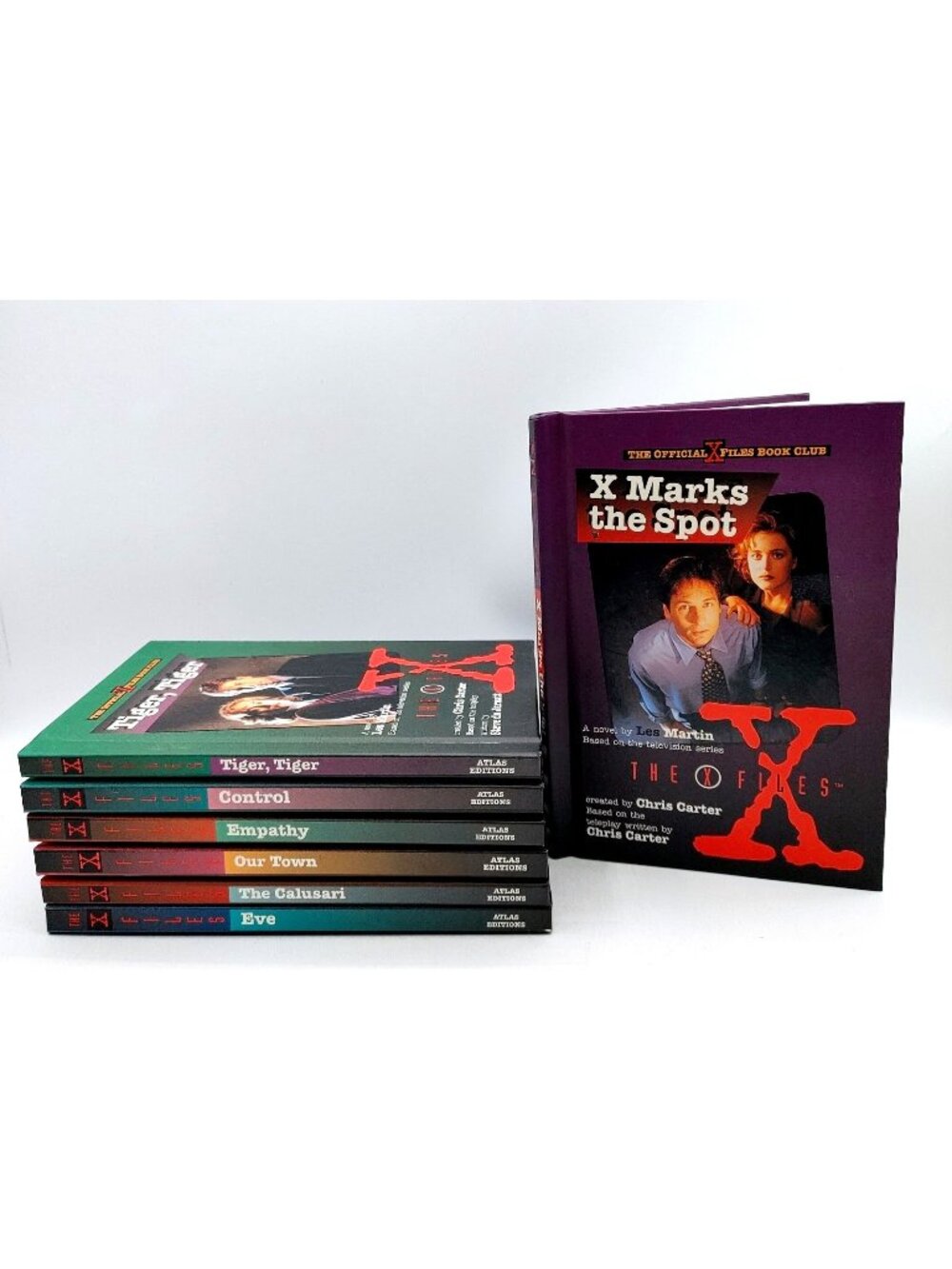 The X-Files 1995 Vintage Hardcover Books Based on TV Series Lot of 7